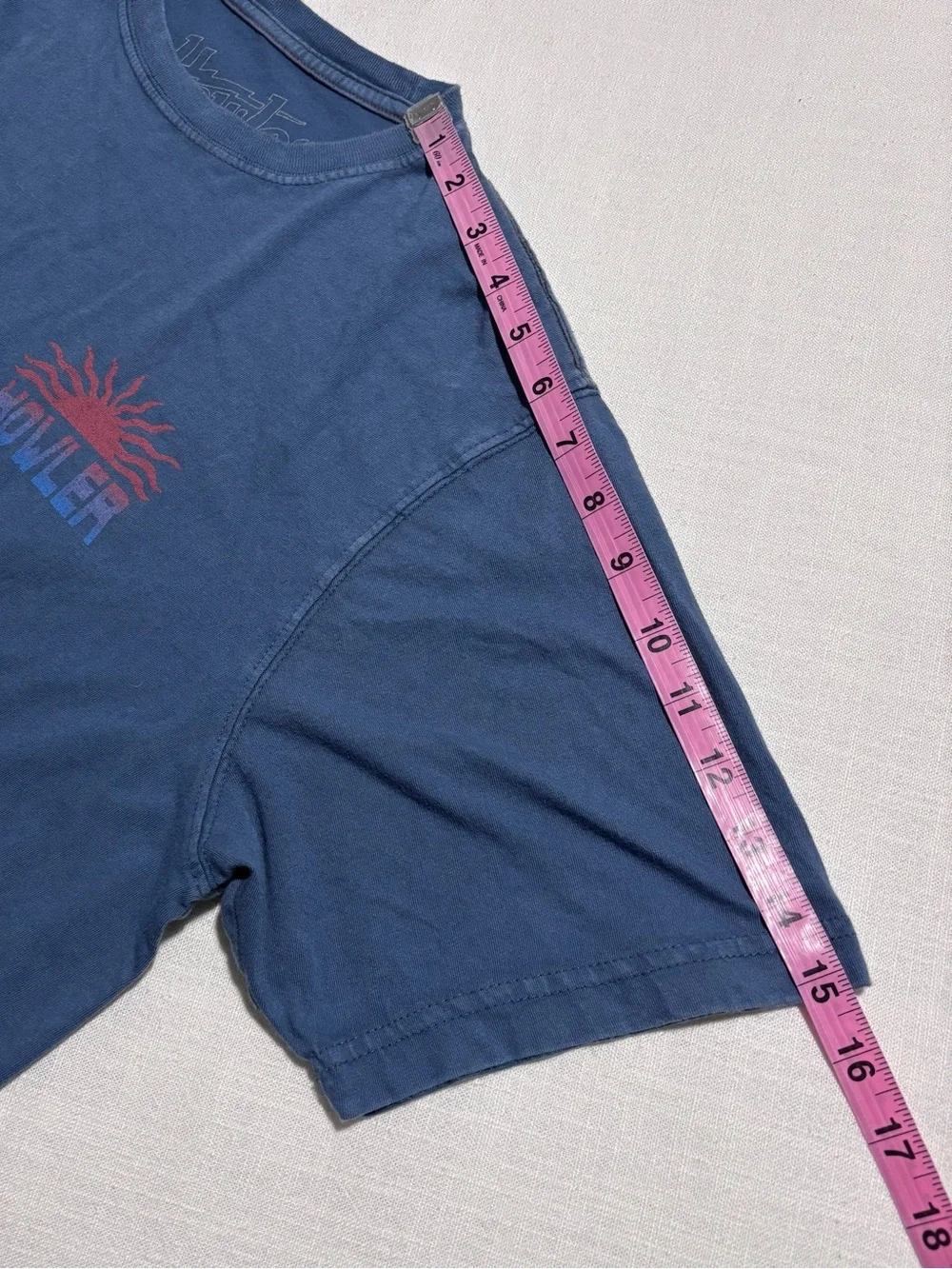 Men’s Howler Brothers El Sol Cotton T-Shirt | Blue | Size Large